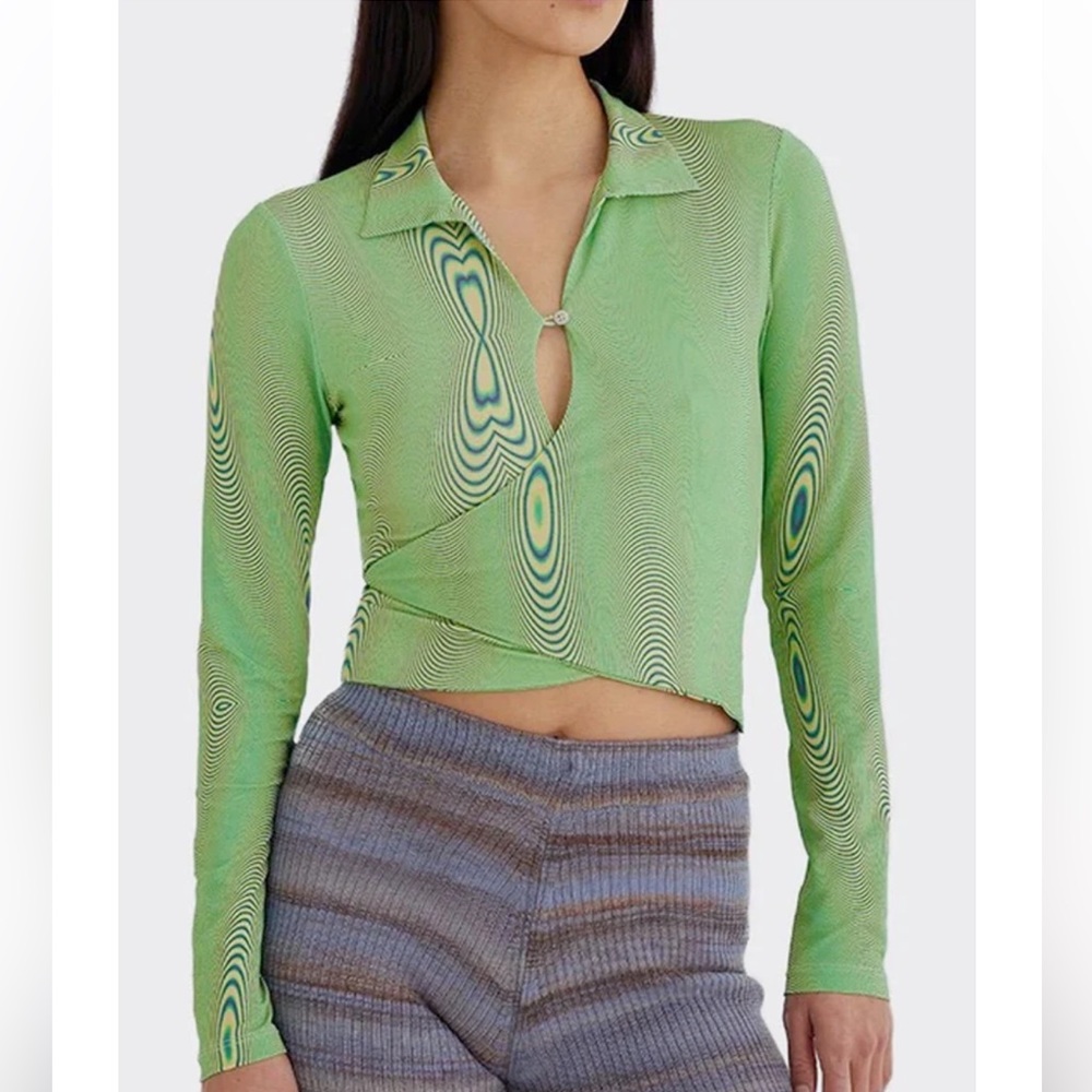 Paloma Wool Lovelace Long Sleeve Wrap Top